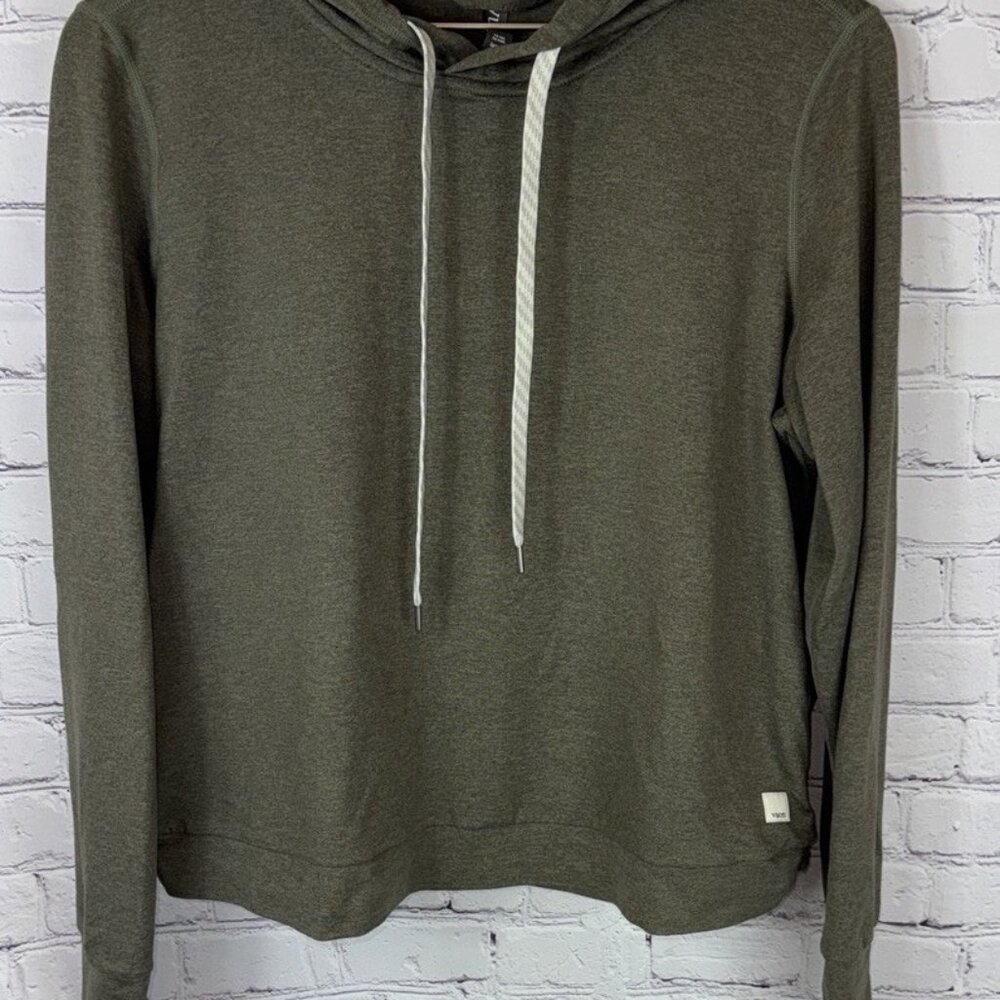 Vuori Olive Green Hoodie Sweatshirt